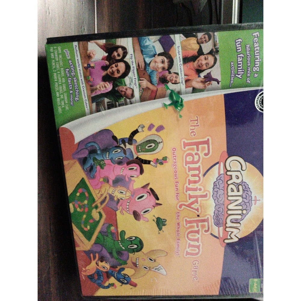 The Family Fun Game 8-Adult Frogs Clay Trivia Kids 2005 Cranium Family Ed Sealed